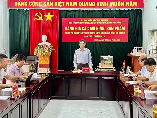 Hà Giang: Tổ chức chấm mô hình, sản phẩm Cuộc thi Sáng tạo Thanh thiếu niên, nhi đồng năm 2023