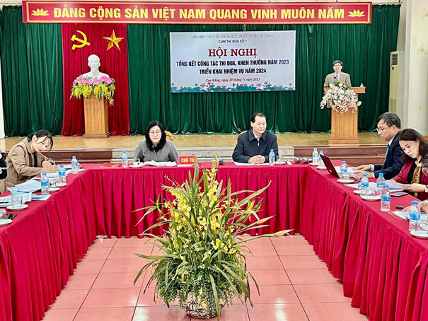 Cụm thi đua số 1 - Liên hiệp Hội Việt Nam tổng kết công tác thi đua - khen thưởng năm 2023, triển khai nhiệm vụ năm 2024