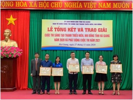 Hà Giang tổng kết, trao giải Cuộc thi Sáng tạo thanh thiếu niên, nhi đồng năm 2020