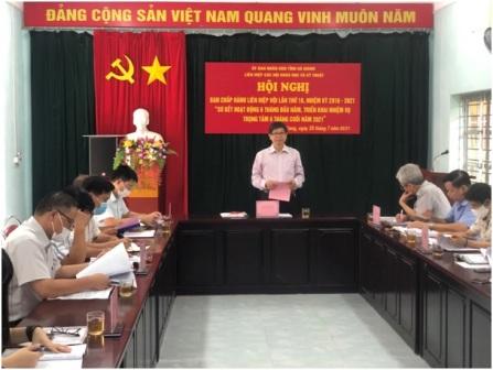 Hà Giang: Hội nghị Ban chấp hành Liên hiệp Hội lần thứ 10, nhiệm kỳ 2016-2021