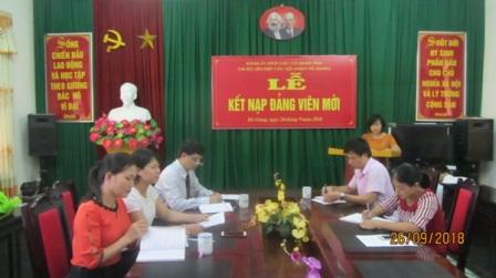 Chi bộ Liên hiệp các Hội Khoa học và Kỹ thuật Hà Giang tổ chức Lễ kết nạp Đảng viên mới