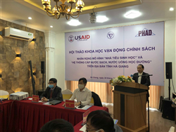 Hội thảo vận động chính sách nhân rộng mô hình nhà tiêu sinh học và mô hình cấp nước sạch, nước uống học đường trên địa bàn tỉnh Hà Giang 