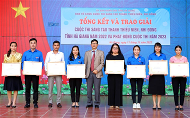 Tổng kết, trao giải Cuộc thi Sáng tạo thanh thiếu niên, nhi đồng tỉnh Hà Giang lần thứ 16
